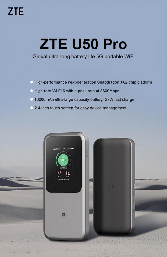 ZTE U50 Pro WIFI 6 Router Mobile Hotspot MU5120 The Future of 5G Connectivity 0