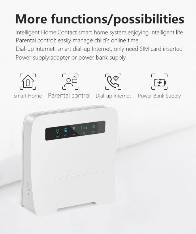 China Factory OEM B593 2.4G/5G Wifi Status Antenna Rohs Mac Date Computer Hotspot 4g Cpe Lte Router Sim Card Router 0