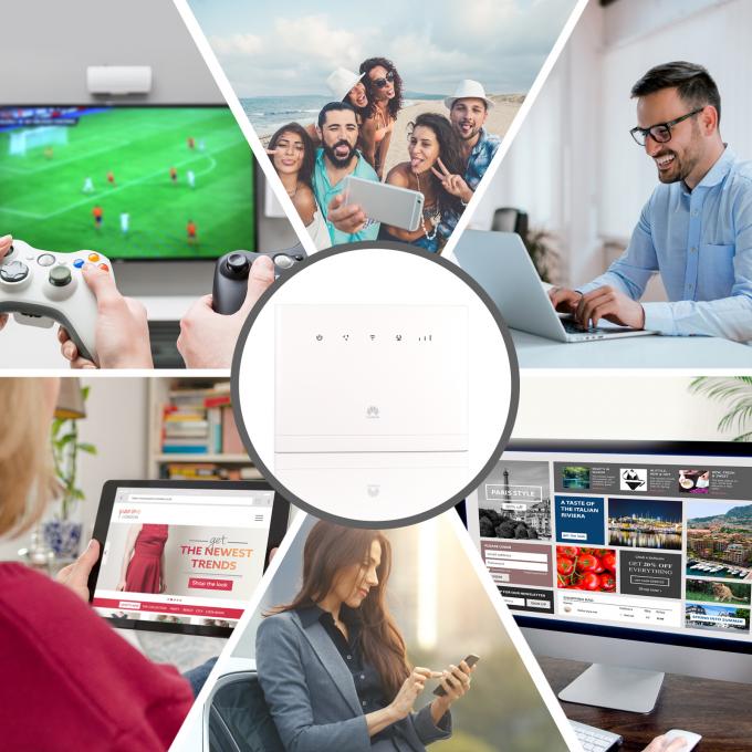 HuaweiB315 Huawei B315S-519 Unlocked 4G LTE CPE Routers B2 B4 B5 B8 B13 B17 Cat4 150Mbps Wireless Router With Sim Card Slot 6