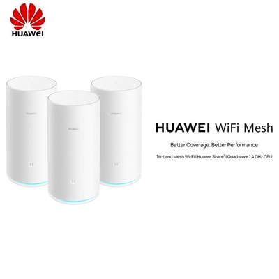 Buy Huawei WiFi Mesh Routers 3 Pack WS5800 Tap NFC-Enabled Android Devices 5GHz Signal online manufacture