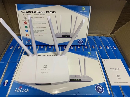 Buy B525 Battery 4 External Antennas 300mbps Unlocked 4G CPE WI-FI Router online manufacture