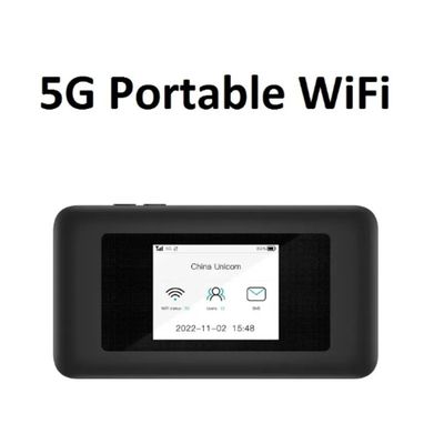 Buy 5000mAh 5G Dual-Band Pocket Router WiFi 6 Hotspot with SIM Slots 72H Streaming for Travel & Remote Work online manufacture