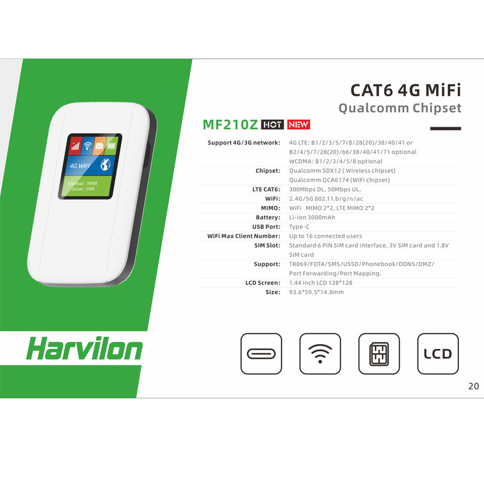 5V 1A 4G Mobile WiFi Router in White / Black / Gold / Red